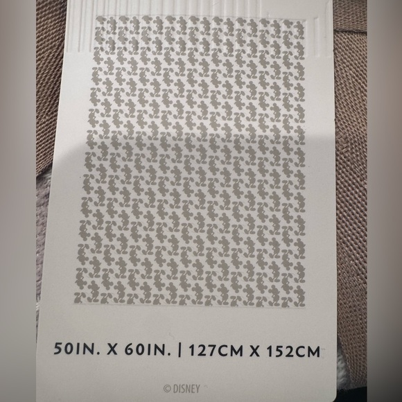 Disney Parks Homestead Collection Mickey Silhouette Throw Blanket - Picture 2 of 7